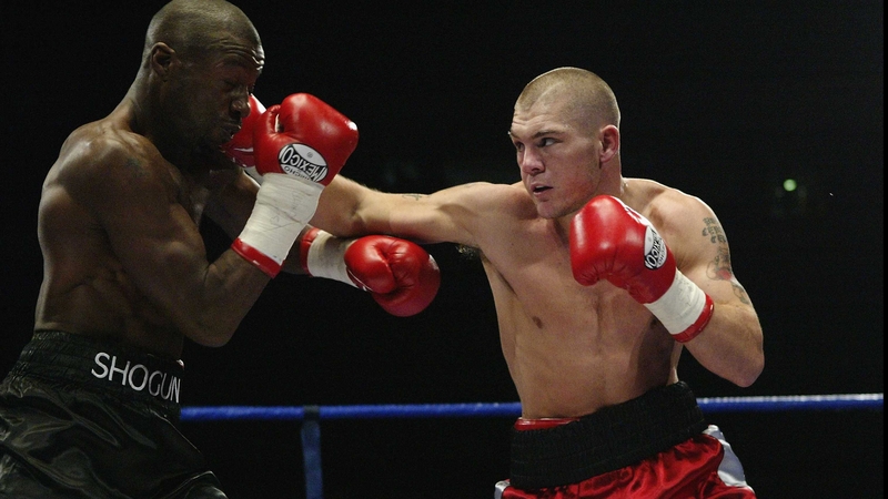 Jamie Moore's (r) in action against Gary Logan in 2003