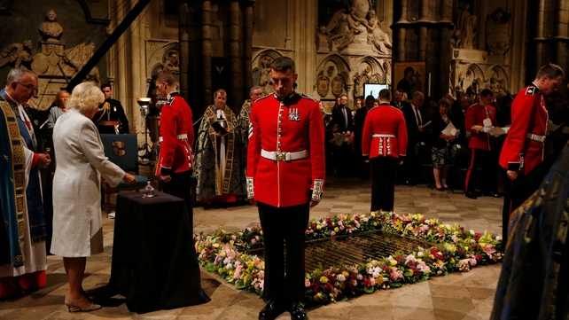 The last remaining light was extinguished at the Grave of the Unknown Warrior at 11pm, marking the exact time the British Empire joined the war
