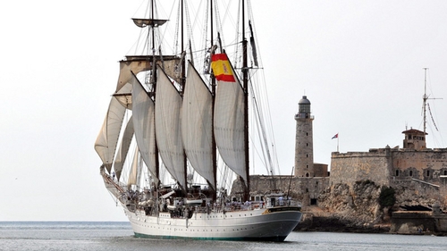 The Spanish tall ship visited Dublin in June