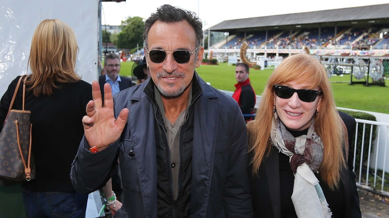 Bruce Springsteen and wife Patti were at the RDS to watch their daughter Jessica today