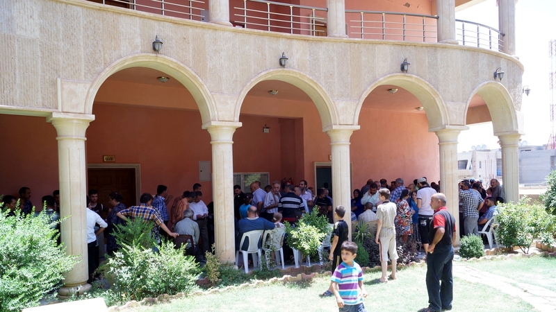 Hundreds of people had fled to Qaraqosh from other regions