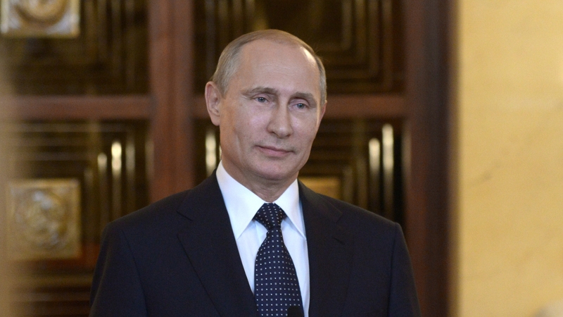 Vladimir Putin's rating shot up from 65% at the start of 2014 after Russia annexed Crimea in March