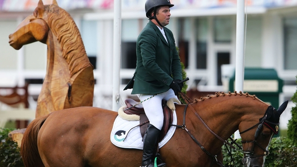 Cian O'Connor's final run at the the European Championships was disrupted by an official