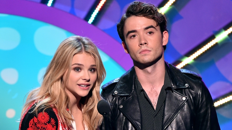 Chloe Grace Moretz with her If I Stay co-star Jamie Blackley