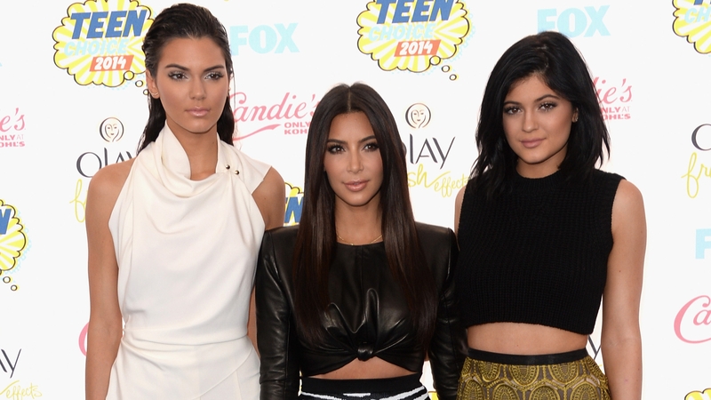 Kim Kardashian with sisters Kendall and Kylie Jenner
