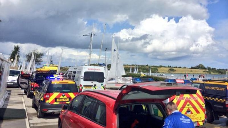 The scene from Strangford Lough this afternoon (Pic: Ian Dobson)