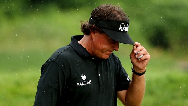 After the 12th, Mickelson relied on his short game to make a string of brilliant escapes but a bogey on 16 stalled his challenge