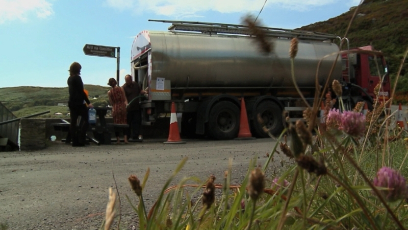 Tankers were used during an earlier water shortage in Cape Clear in August 2014
