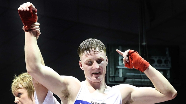 Michael O'Reilly is through to the 75kg final