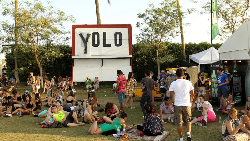 Yolo at the Coachella Valley Music & Arts Festival at the Empire Polo Club