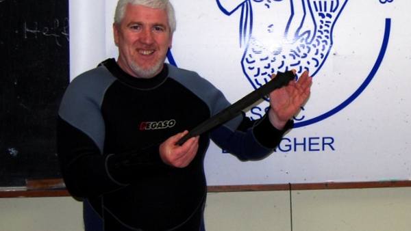 Michael O'Rourke found the sword during a routine exercise