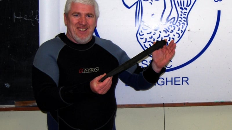 Michael O'Rourke found the sword during a routine exercise
