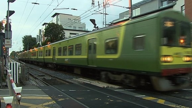 The accident happened when the woman was waiting for a DART this afternoon