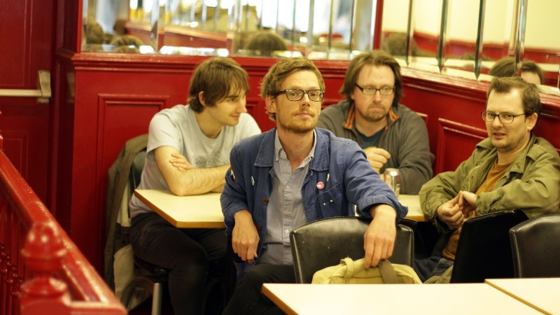 Groom celebrate their Breaking Stage appearance