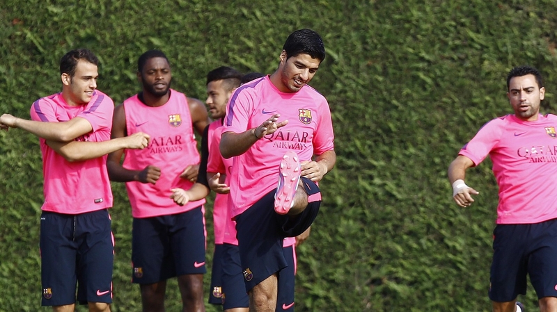 Luis Suarez will not be free to line out in La Liga until 25 October
