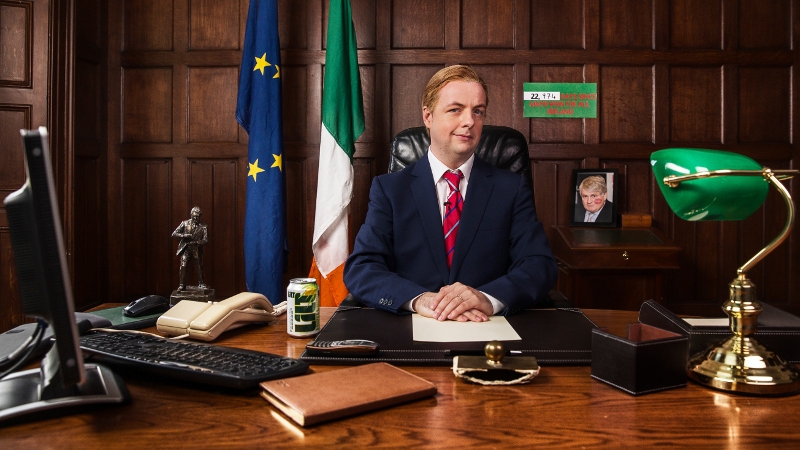 Callan as Enda Kenny addresses the nation