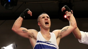 Athy's David Oliver Joyce celebrates celebrates winning a third consecutive European Union Elite Championships gold medal in Sofia