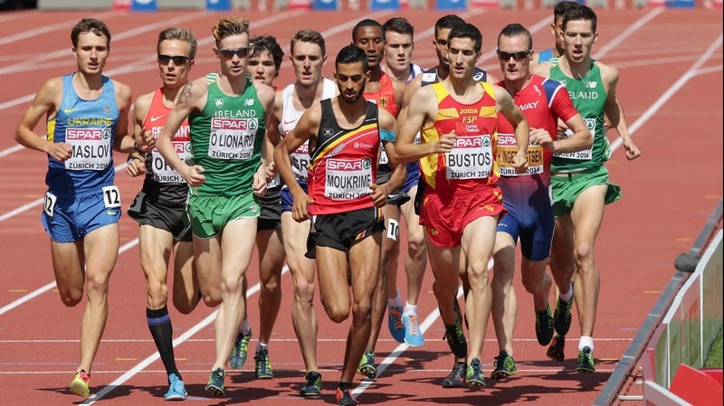 The calm before the storm as Ciaran O’Lionaird moves to the front of the 1500m pack