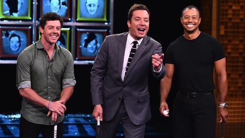 Rory McIlroy took on the dream-team of Jimmy Fallon and Tiger Woods