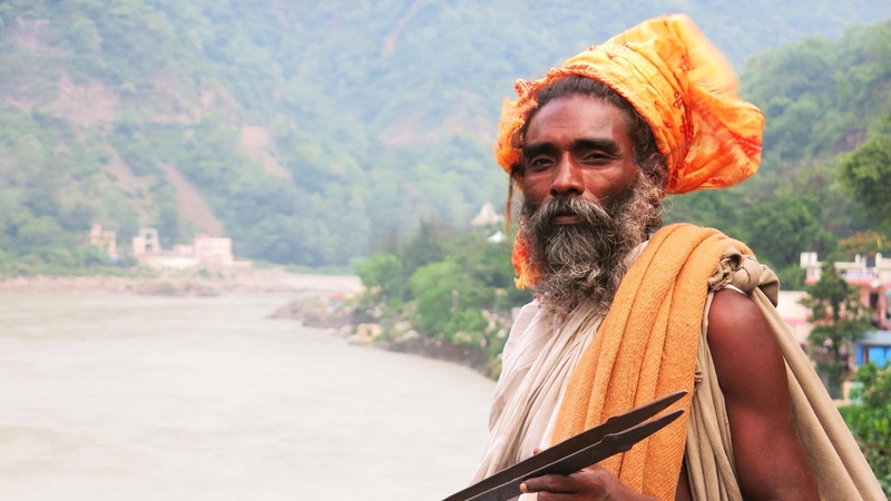 A sadu in rishikesh