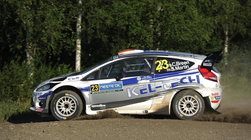 Craig Breen in action in Finland