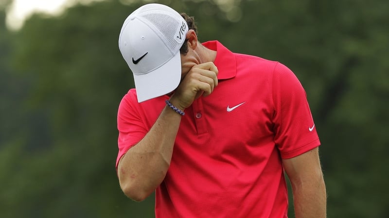 Rory McIlroy shot a three-over-par 74