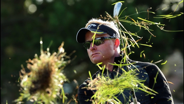 Simon Dyson of England in action during the second round of the Made In Denmark competition