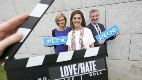 RTÉ's Geraldine O’ Leary and Gerry McGuinness with Eircom's, Lisa Comerford (centre)