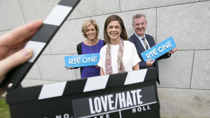 RTÉ's Geraldine O’ Leary and Gerry McGuinness with Eircom's, Lisa Comerford (centre)