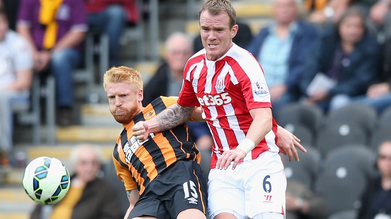 Ireland internationals Paul McShane and Glenn Whelan clash