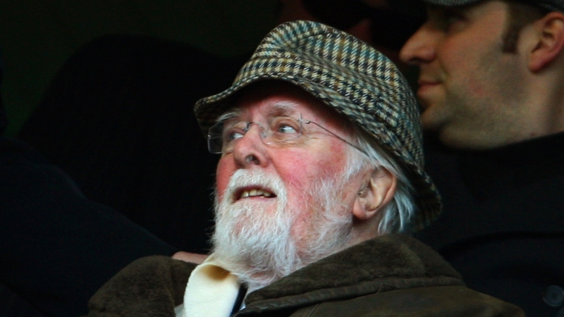 Lifelong Chelsea fan Richard Attenborough watching a match at Stamford Bridge in 2009