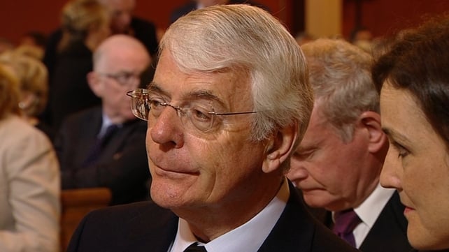 Former British prime minister John Major, who signed the Downing Street Declaration with Mr Reynolds in 1993