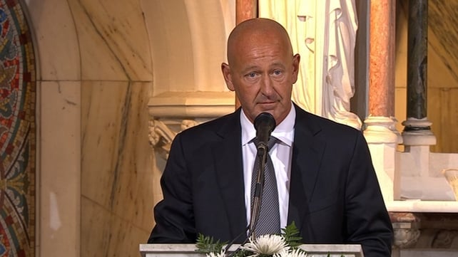 The former Taoiseach's son Philip gave the eulogy