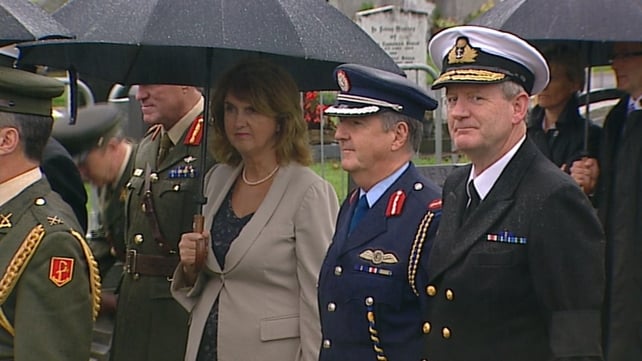Tánaiste Joan Bruton at Shanganagh Cemetery