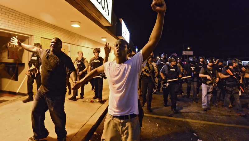 The fatal shooting of Michael Brown saw near nightly protests in Ferguson