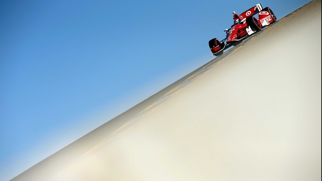 Scott Dixon during qualifying for the Verizon IndyCar Series GoPro Grand Prix of Sonoma, California