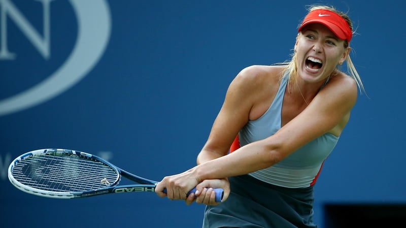 Maria Sharapova battled back from a set down to make it into the third round