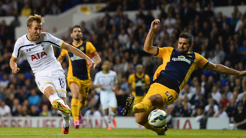 Harry Kane put Spurs ahead just before the break