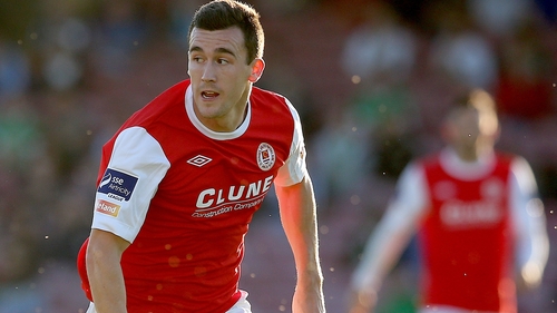 St Patrick’s Athletic striker Aaron Greene grabbed both of the Saints' goals at Jackman Park