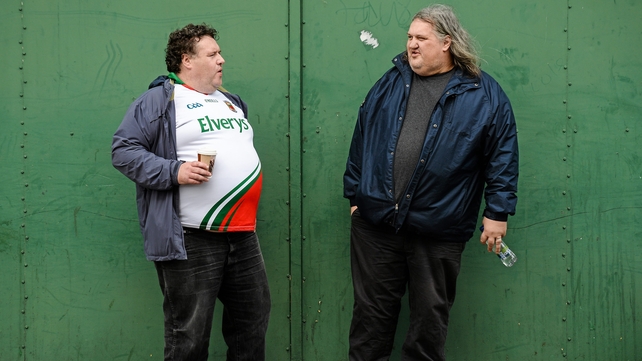 Brothers Philip and David Lynan from Mayo get ready for the battle with Kerry