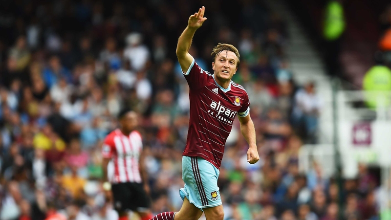 Mark Noble scored for West Ham United on Saturday