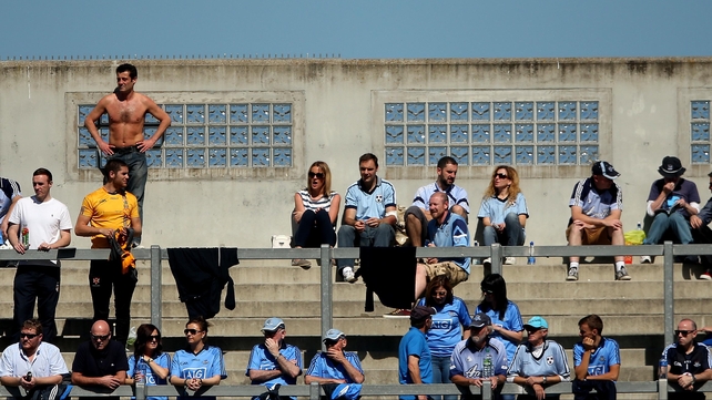 Alone he stands - A solitary Donegal fan take his place on Hill 16 for the minor semi-final, which got the day off to the perfect start for the Ulster men
