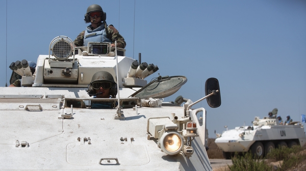 Irish troops on an operation on the Golan Heights at the weekend