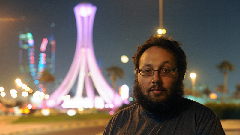 Steven Sotloff during a work trip in Manama in Bahrain in 2010