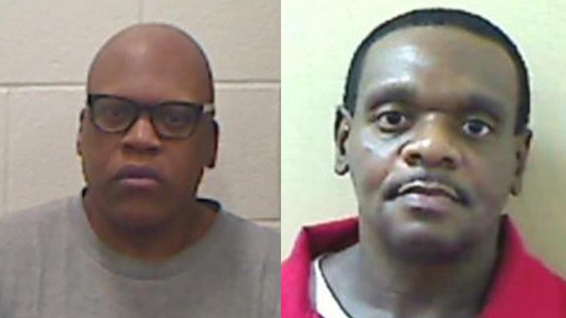 Leon Brown (L) and Henry Lee McCollum were freed after 30 years (pic: North Carolina Department of Public Safety)
