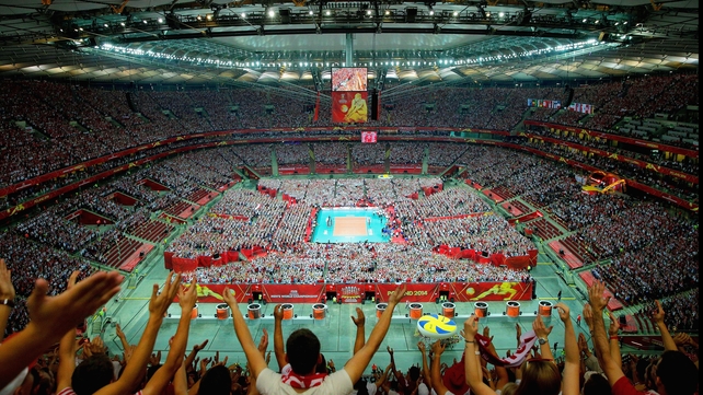 Poland and Serbia met in the Volleyball World Championships in Warsaw