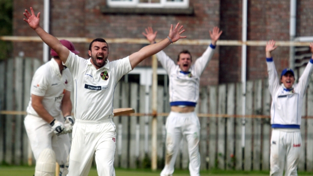 North-West Warriors make an appeal during their inter-pro clash with Northern Knights