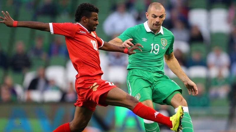 Darron Gibson made his first Ireland appearance for over 10 months against Oman last month