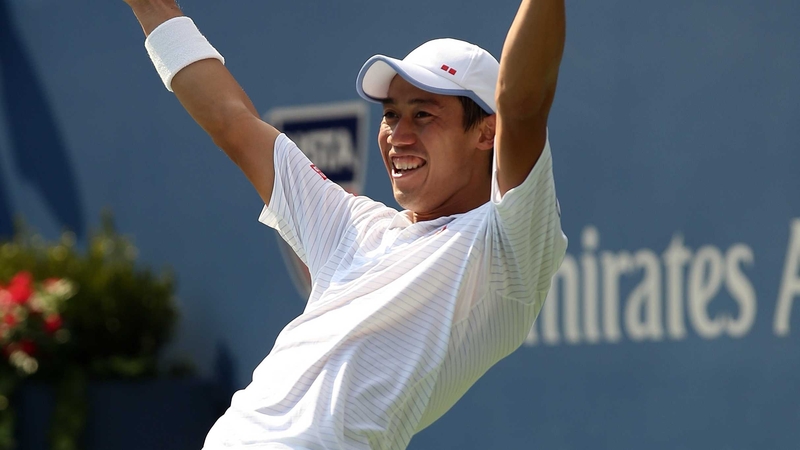 Kei Nishikori will face Roger Federer or Marin Cilic in the final