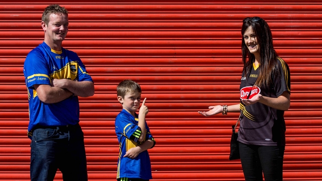 Pakie and Roseleen Lawlor with their son Callum from Urlingford, Kilkenny